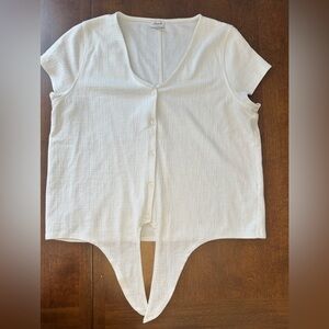 J. Crew Cream Button-Up Women's Blouse